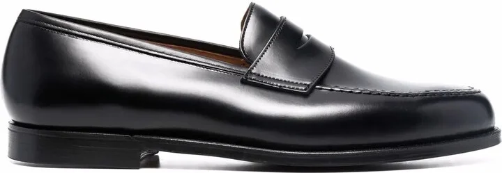 Almond-Toe Leather Loafers