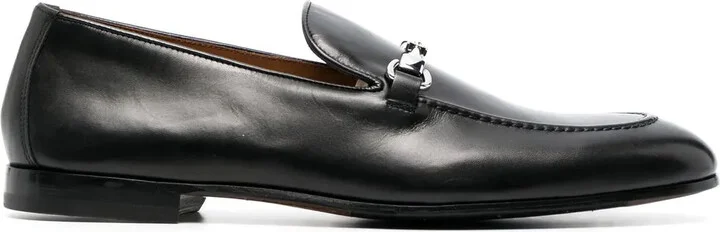 Almond-Toe Leather Loafers