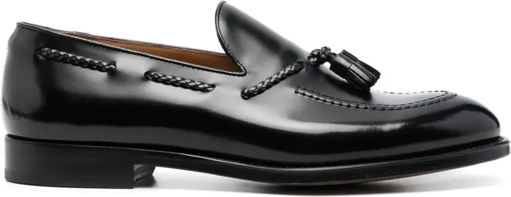 Almond-Toe Leather Loafers
