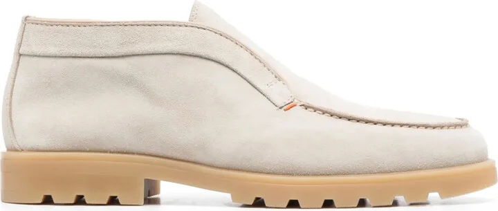 Almond-Toe Leather Loafers