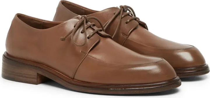 Almond-Toe Leather Oxford Shoes - Image 2