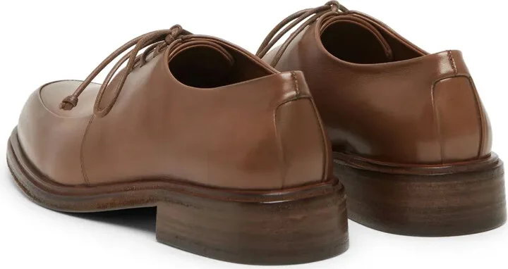 Almond-Toe Leather Oxford Shoes - Image 3