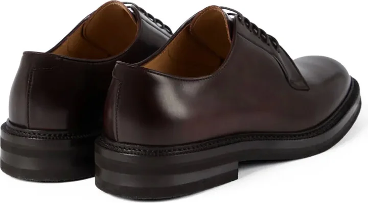 Almond-Toe Leather Oxford Shoes - Image 4