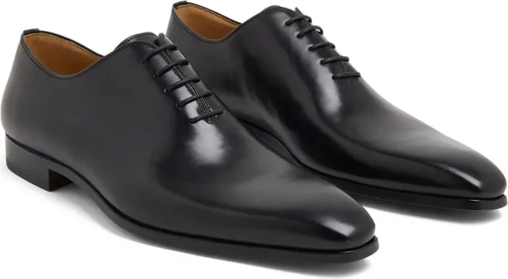 Almond-Toe Leather Oxford Shoes - Image 4