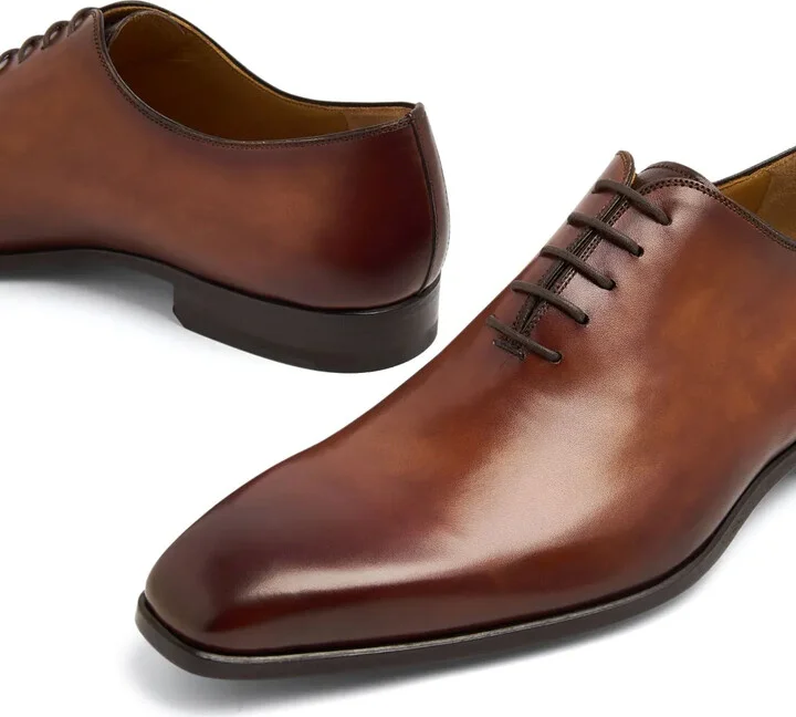 Almond-Toe Leather Oxford Shoes - Image 2
