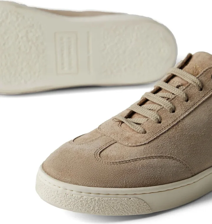Almond-Toe Leather Sneakers - Image 4