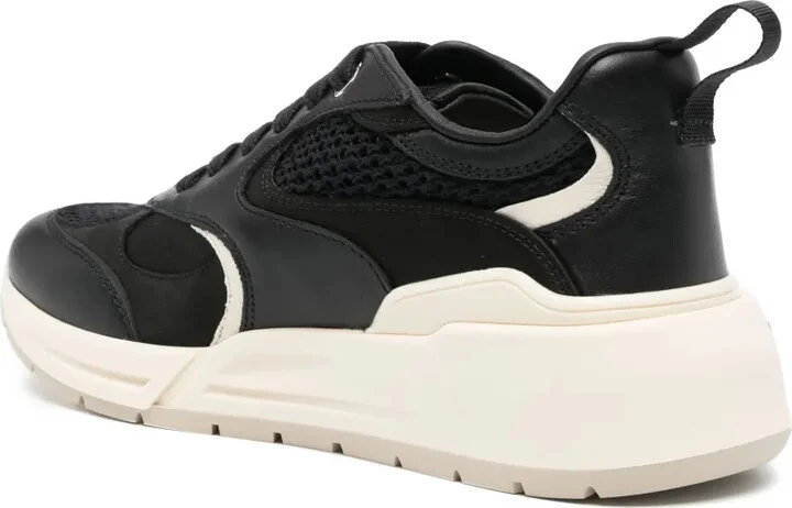 Almond-Toe Panelled Leather Sneakers - Image 3