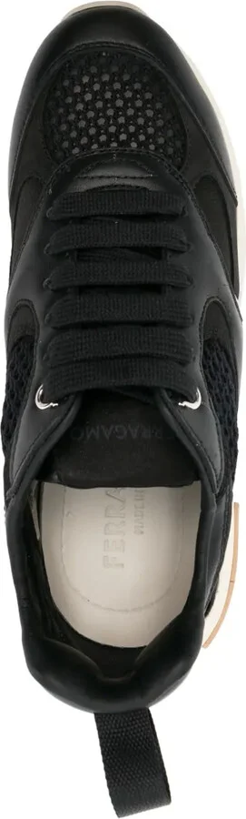 Almond-Toe Panelled Leather Sneakers - Image 4