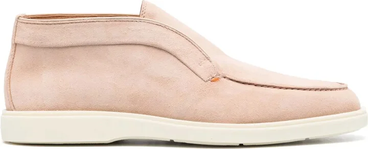 Almond-Toe Suede Boots