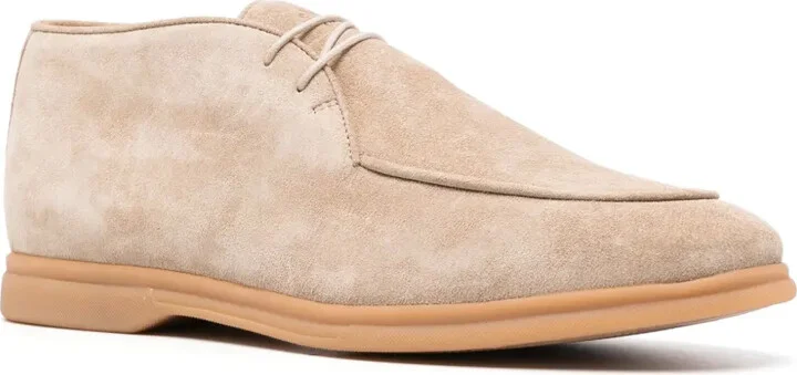 Almond-Toe Suede Derby Shoes - Image 2