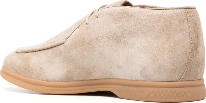Almond-Toe Suede Derby Shoes - Image 3