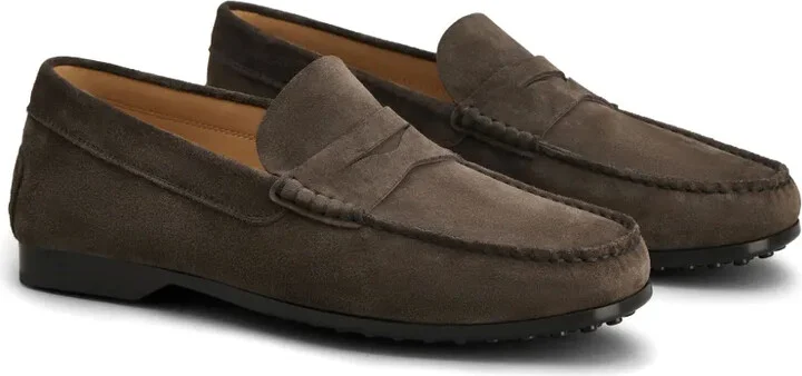 Almond Toe Suede Loafers - Image 2
