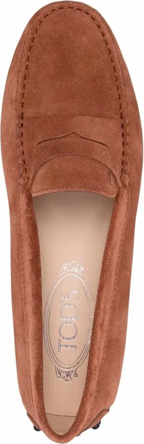 Almond Toe Suede Loafers - Image 4