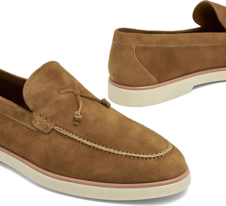 Almond-Toe Suede Loafers - Image 4