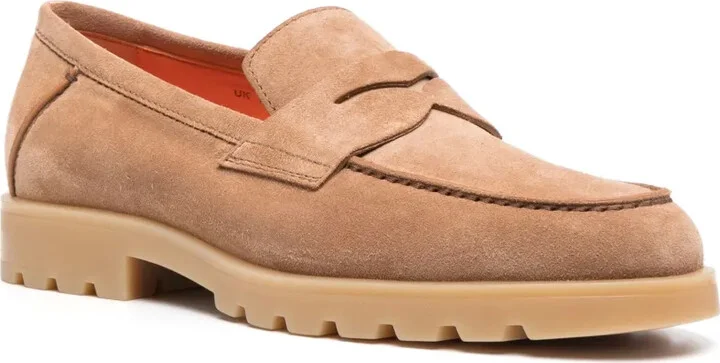 Almond-Toe Suede Loafers - Image 2