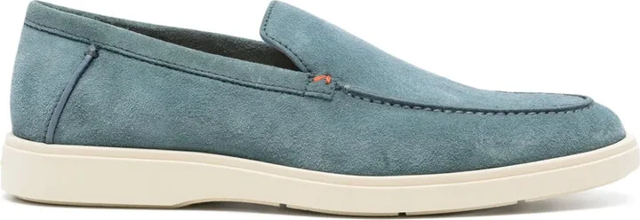 Almond-Toe Suede Loafers
