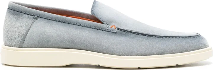 Almond-Toe Suede Loafers