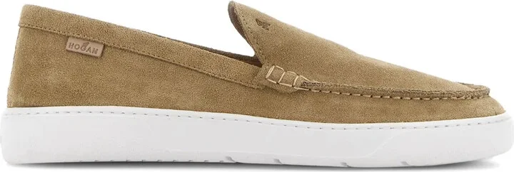 Almond-Toe Suede Loafers