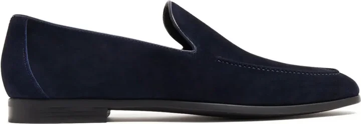 Almond-Toe Suede Loafers