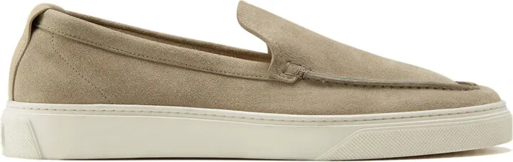 Almond-Toe Suede Loafers