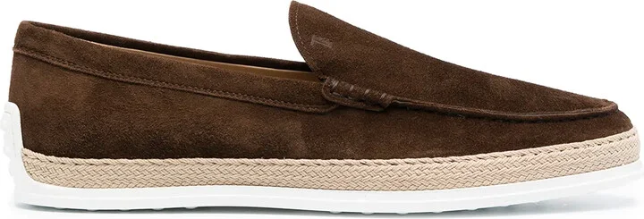 Almond-Toe Suede Loafers