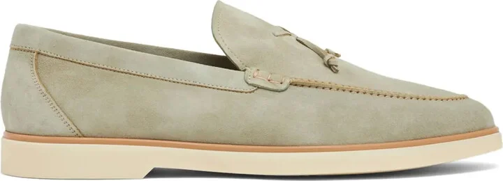 Almond-Toe Suede Loafers
