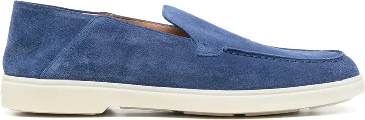 Almond-Toe Suede Loafers