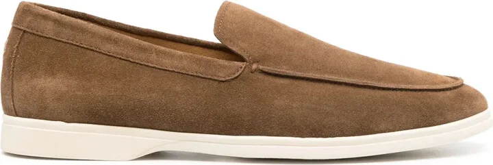 Almond-Toe Suede Loafers