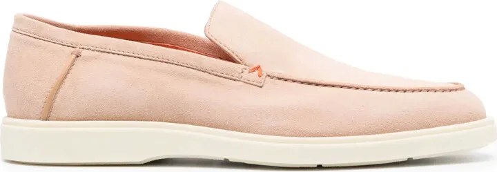 Almond-Toe Suede Loafers