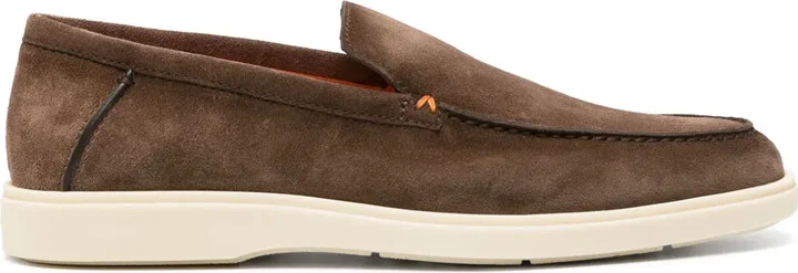 Almond-Toe Suede Loafers
