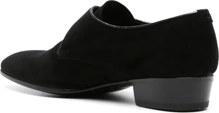 Almond-Toe Suede Monk Shoes - Image 3