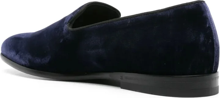 Almond-Toe Velvet Loafers - Image 3