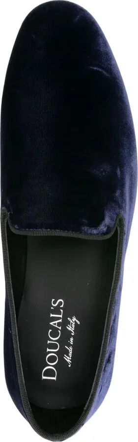 Almond-Toe Velvet Loafers - Image 4