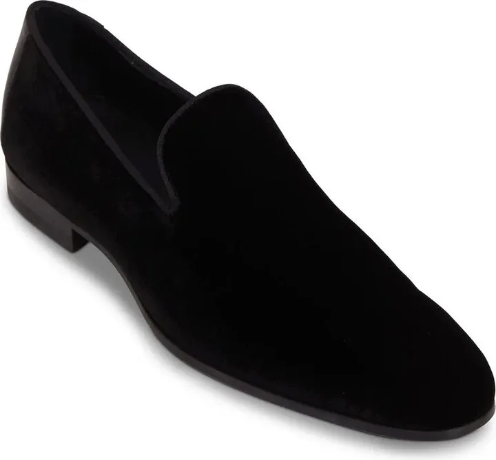 Almond-Toe Velvet Loafers - Image 2