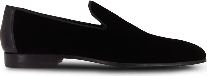 Almond-Toe Velvet Loafers
