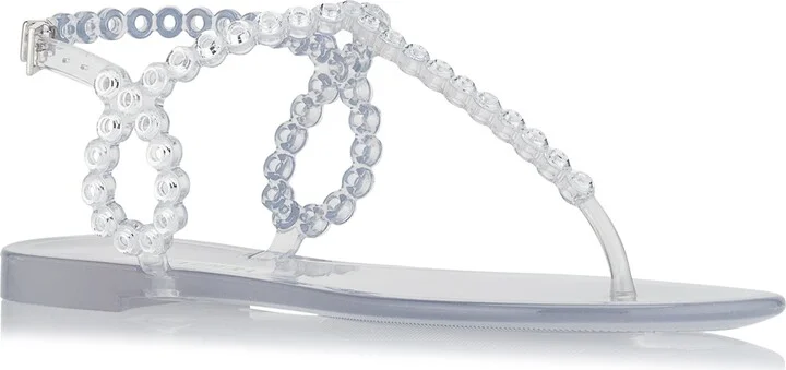 Almost Bare Crystal Jelly Sandal