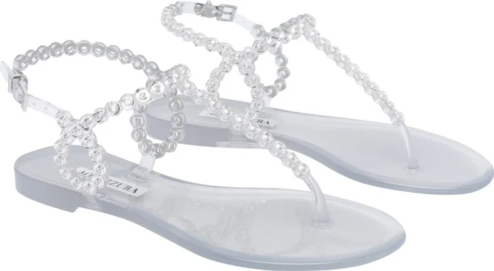 Almost Bare Crystal Jelly Sandals - Image 3