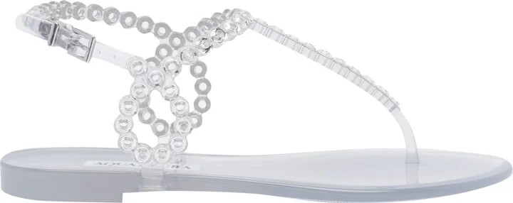 Almost Bare Crystal Jelly Sandals