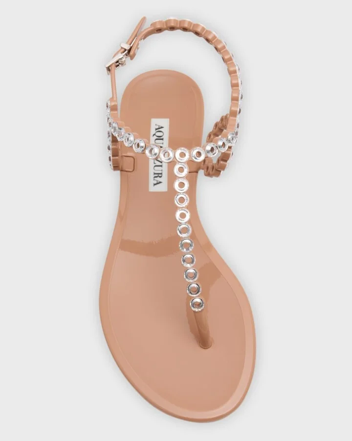 Almost Bare Crystal Jelly Slingback Sandals - Image 2