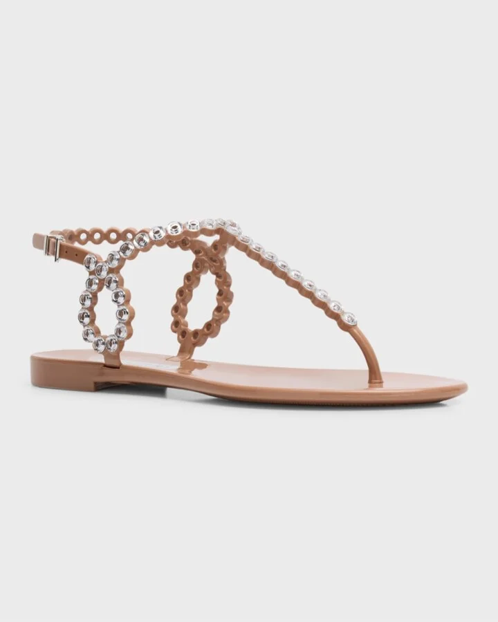 Almost Bare Crystal Jelly Slingback Sandals - Image 3