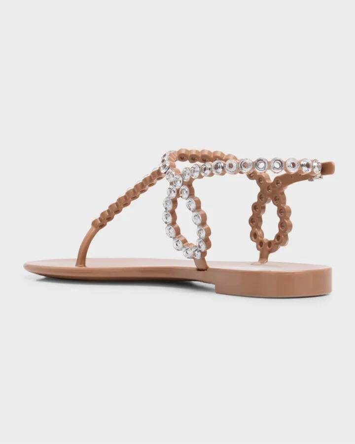 Almost Bare Crystal Jelly Slingback Sandals - Image 5