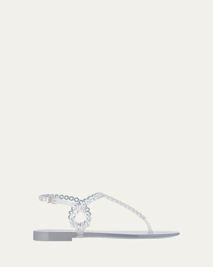 Almost Bare Crystal Jelly Slingback Sandals
