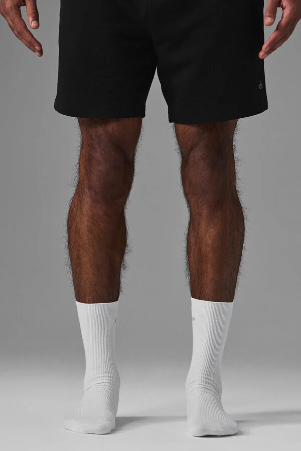 ALO | Half-Crew Understated Socks in White, Size: Small - Image 2