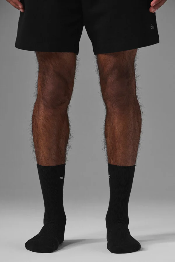 ALO | Half-Crew Understated Socks in White, Size: Small - Image 6