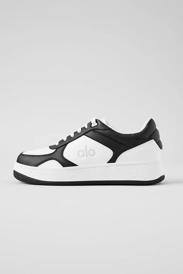 ALO Recovery Mode Sneaker in Black/White, Size: 10M/11.5W