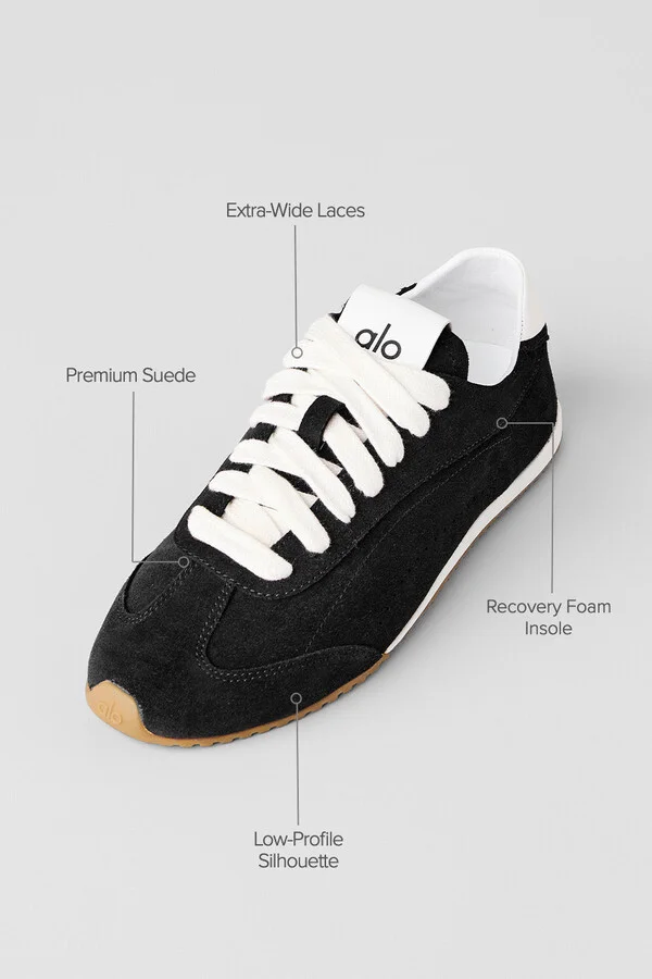 ALO Sunset Sneaker in Black, Size: 5W - Image 2