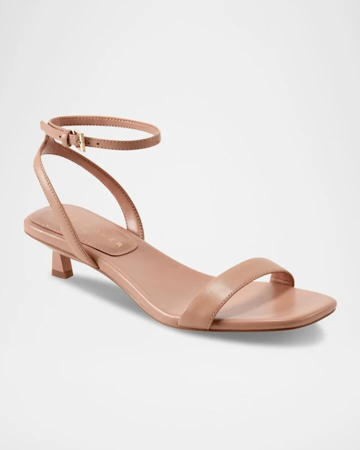 Alona Leather Kitten Ankle-Strap Sandals - Image 7