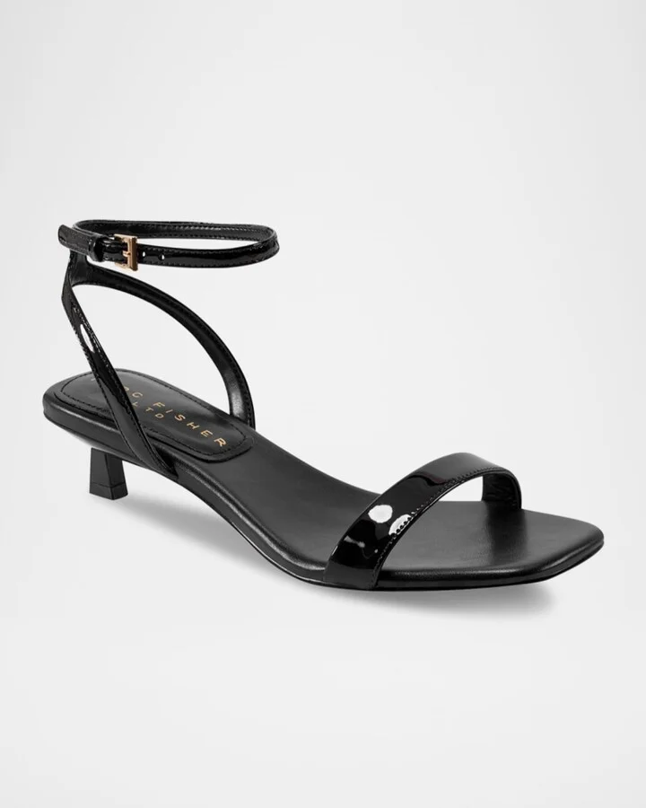 Alona Leather Kitten Ankle-Strap Sandals - Image 8