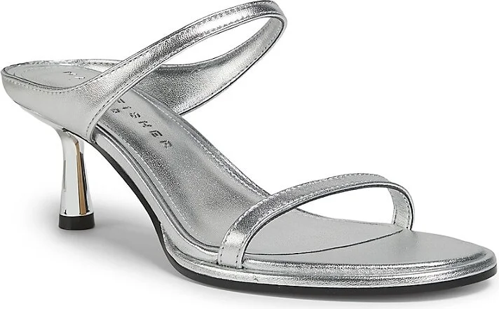 Alonde 60MM Leather Double-Strap Heeled Sandals - Image 2