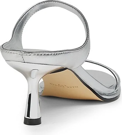 Alonde 60MM Leather Double-Strap Heeled Sandals - Image 3